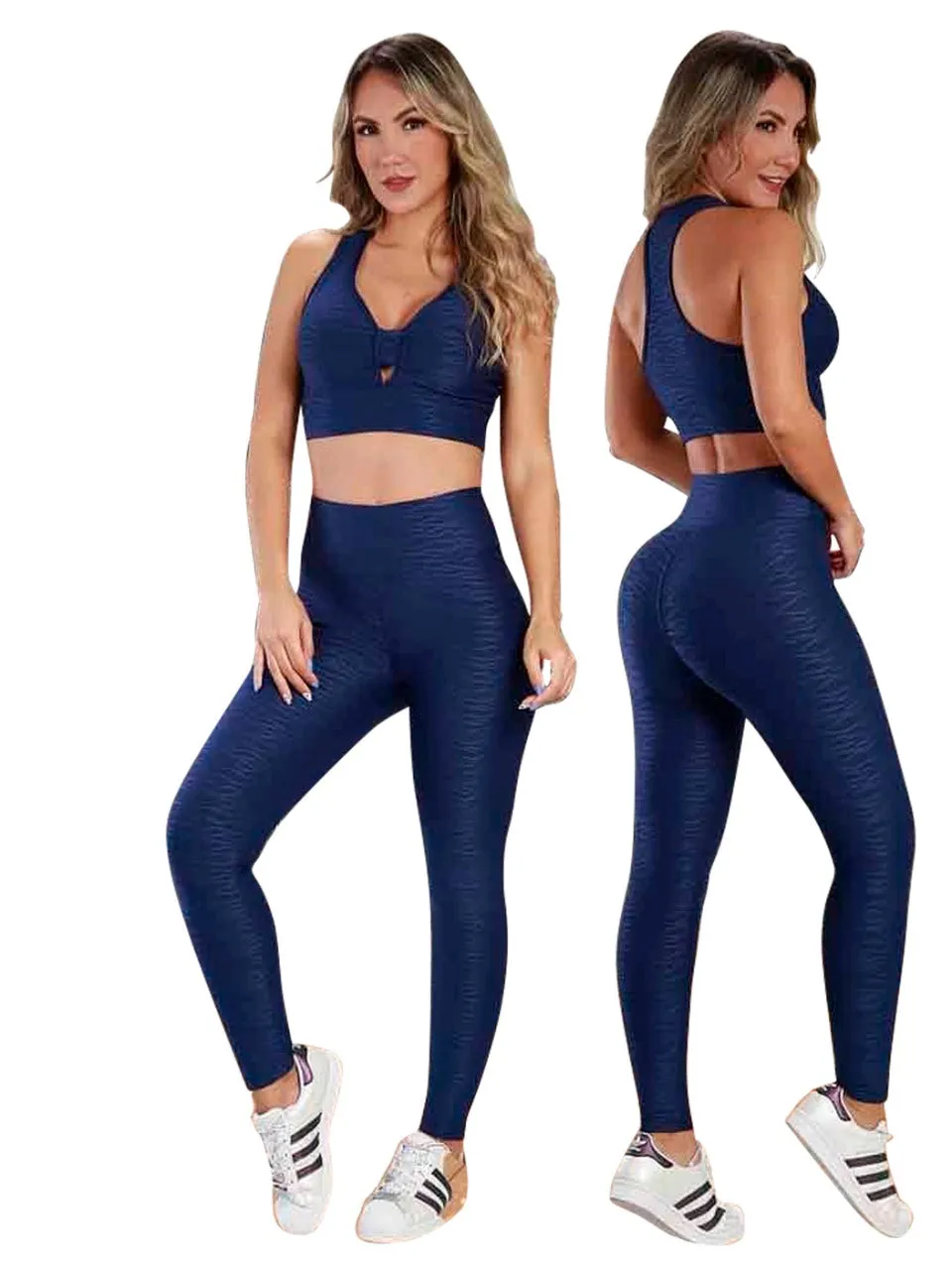 Two Piece Blue Leggings set