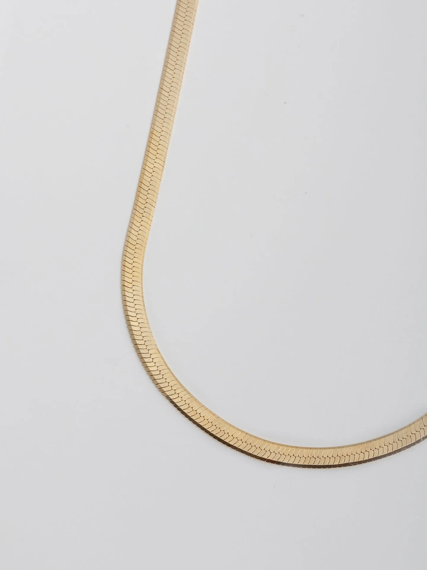 Vermeil Herringbone Necklace