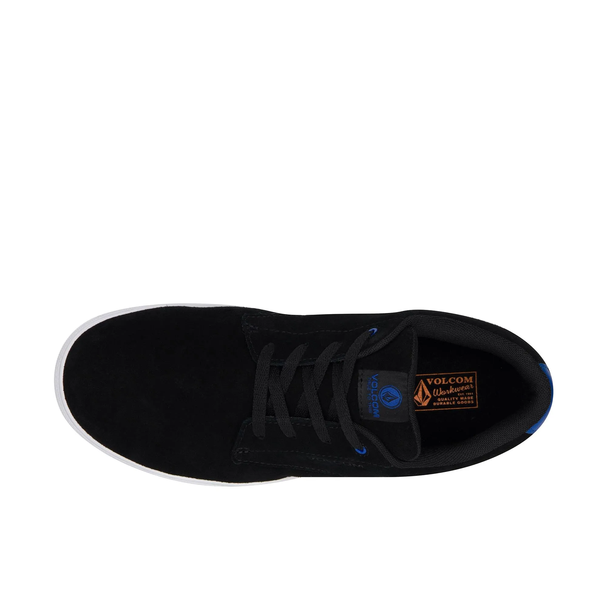 Volcom True Suede Leather Composite Toe Black And Blue