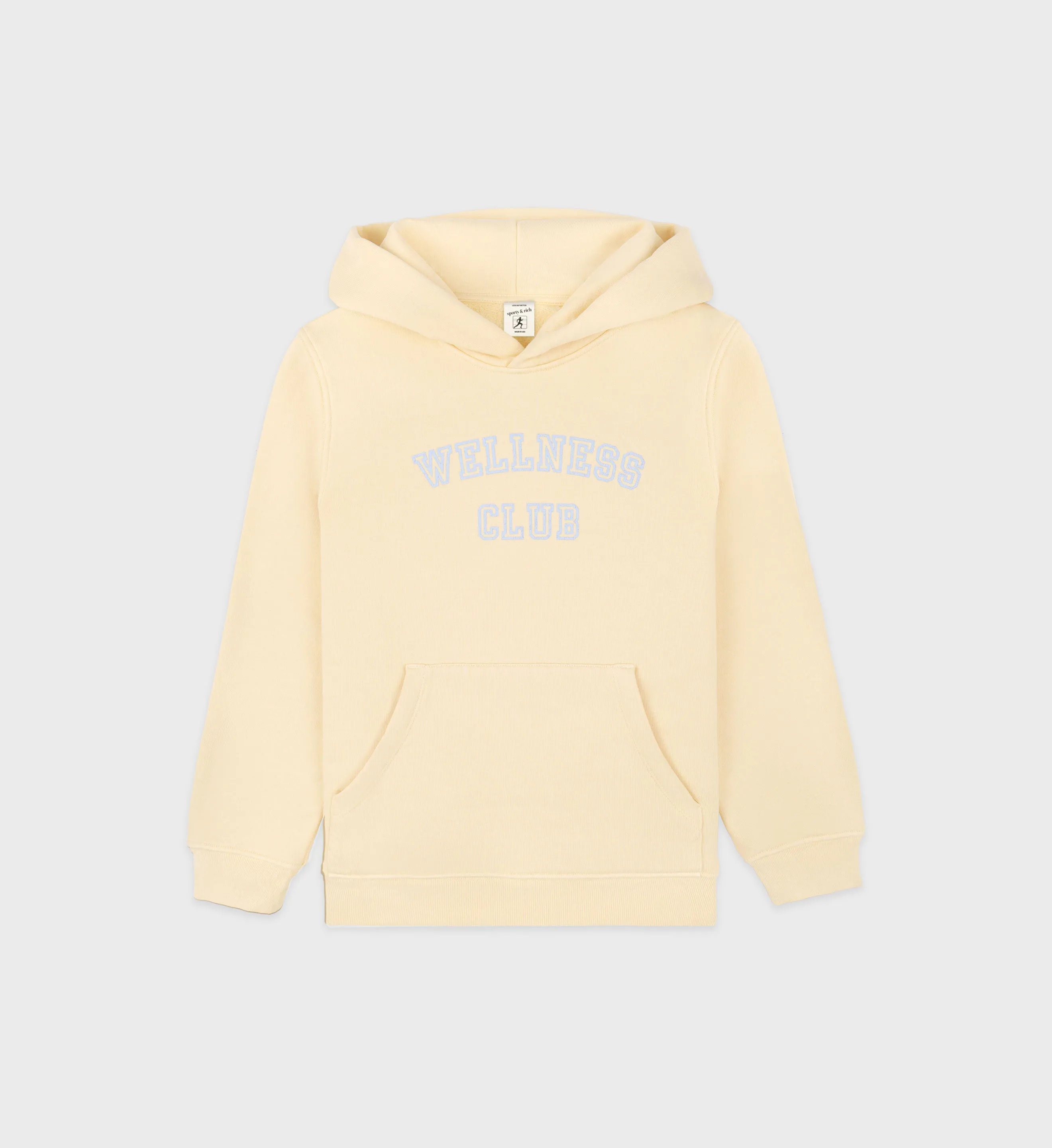 Wellness Club Kids Hoodie - Almond/China Blue