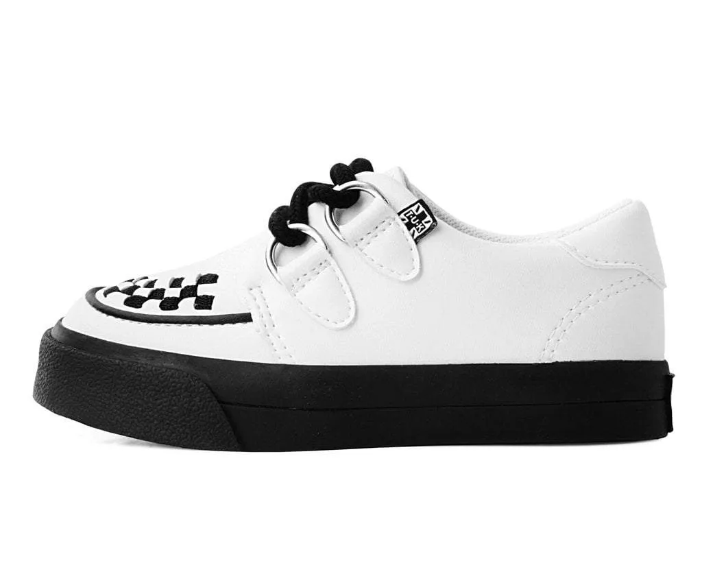 White TUKskin 2-Ring Creeper Toddler Sneaker