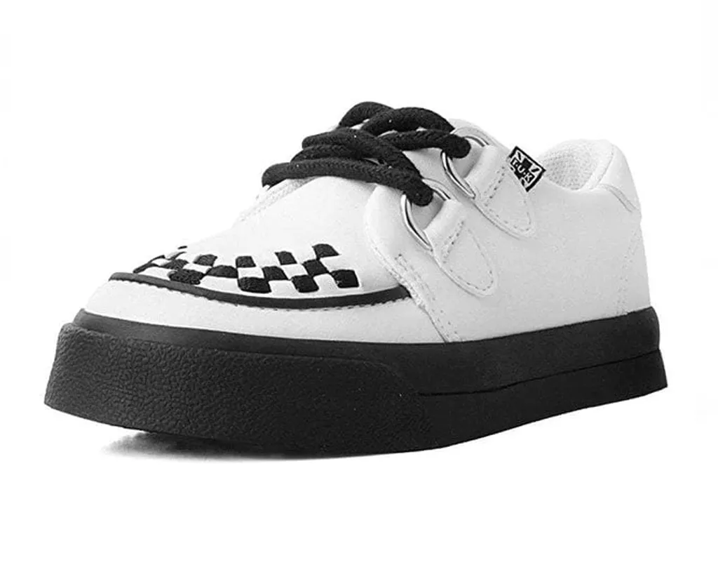 White TUKskin 2-Ring Creeper Toddler Sneaker