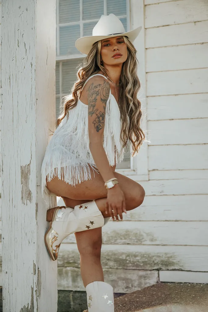 Wild And Free Mini Dress - White