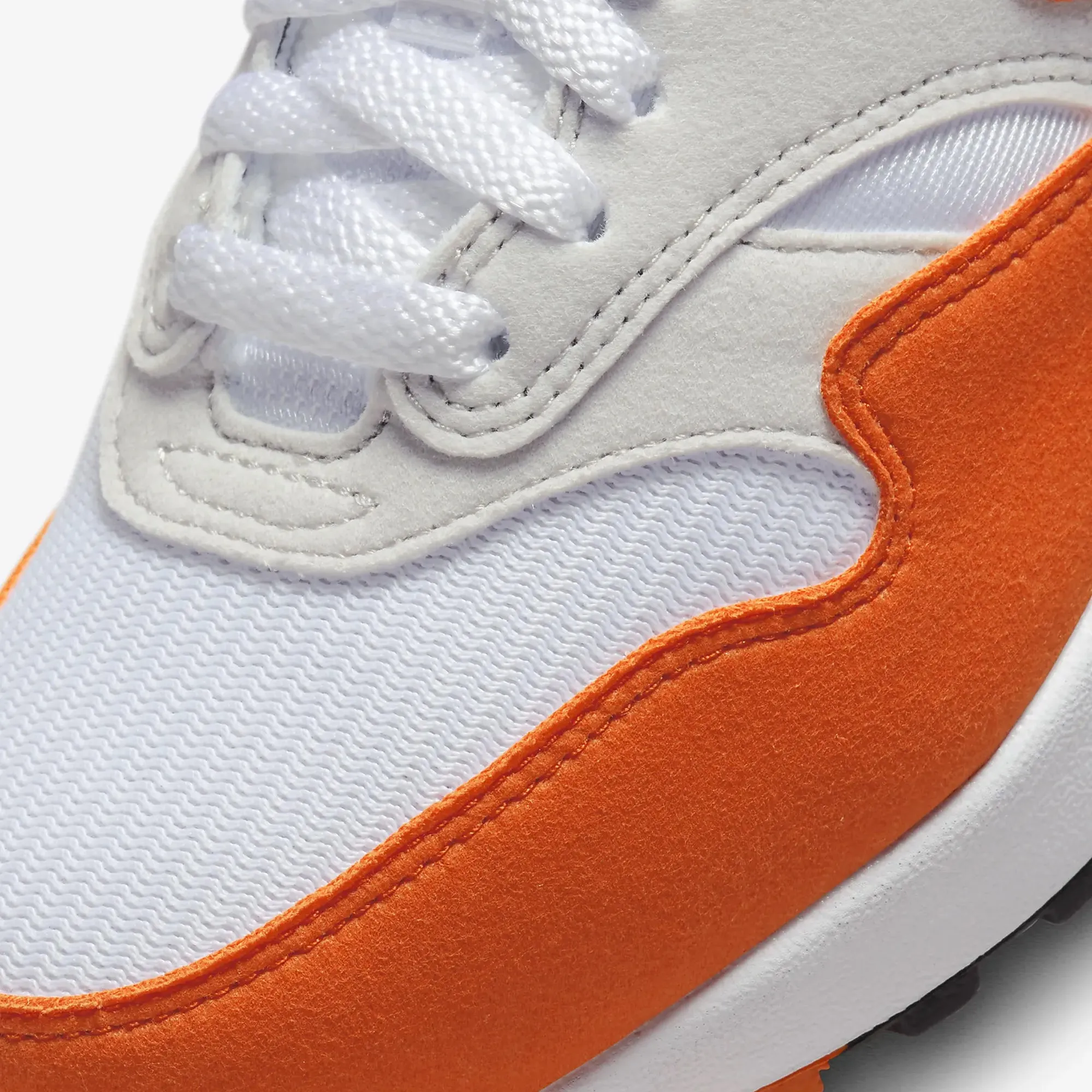 WMN'S AIR MAX 1 'NEUTRAL GREY/SAFETY ORANGE-WHITE-BLACK'