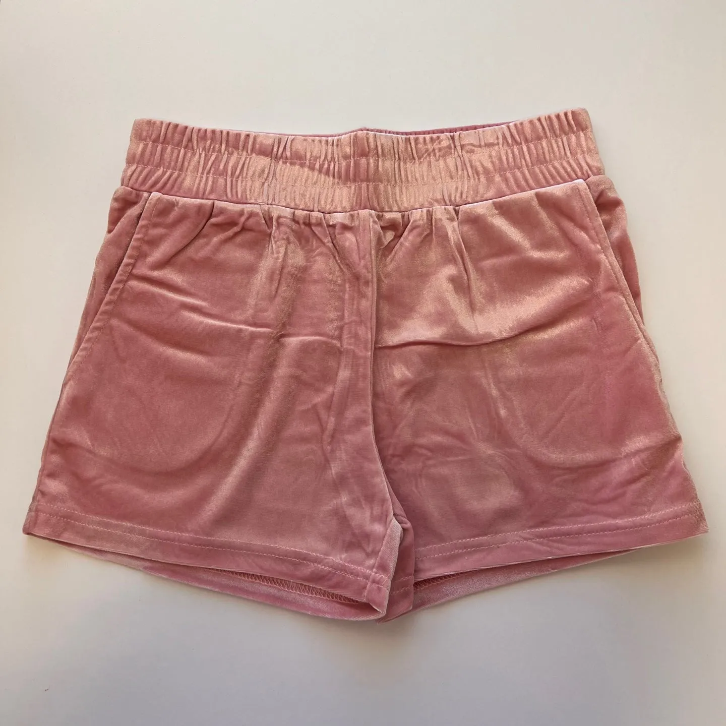 Women's Velour Shorts with Pockets