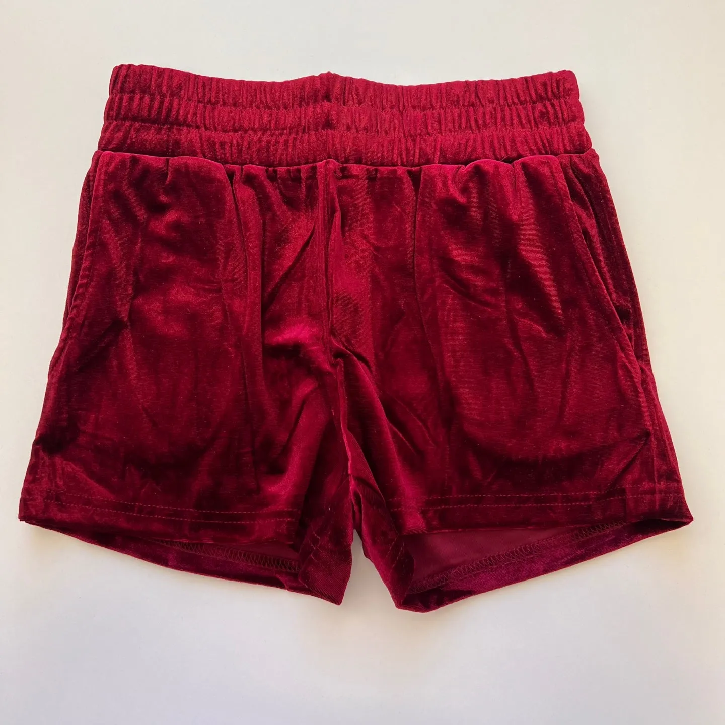 Women's Velour Shorts with Pockets